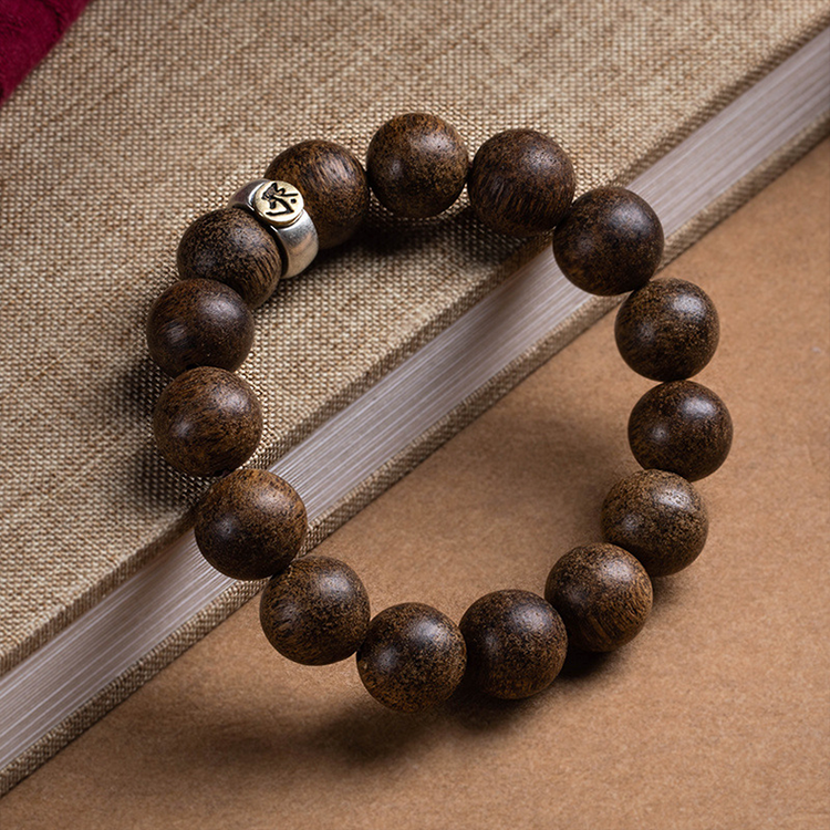 BIUDA Premium Agarwood Zodiac Guardian Bracelet – Personalized Buddhist Wrist Mala with 12 Zodiac Deities