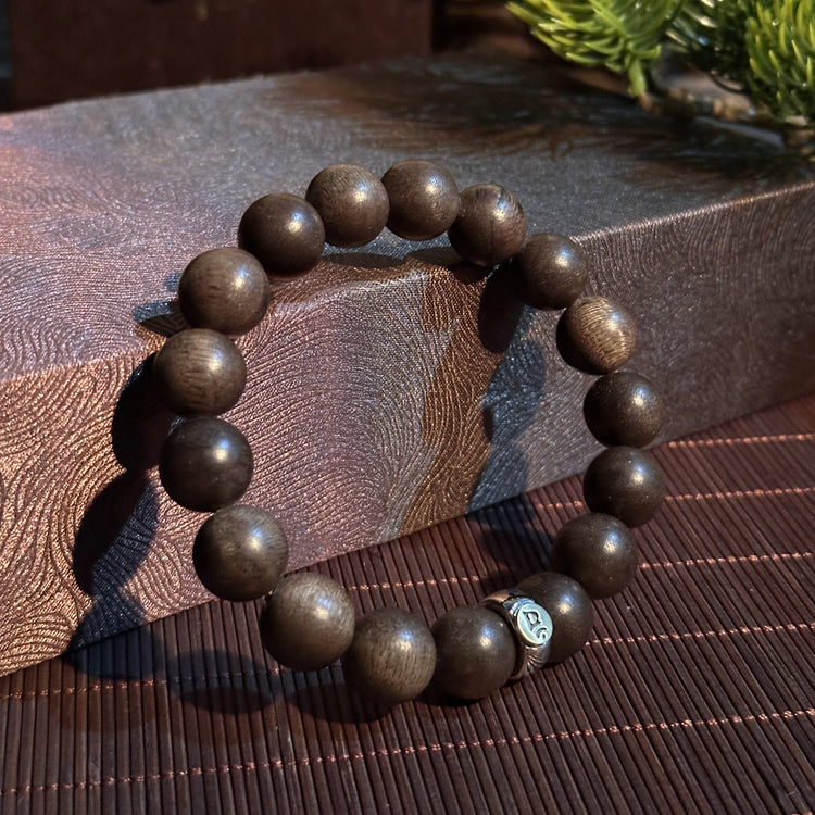 BIUDA Premium Agarwood Zodiac Guardian Bracelet – Personalized Buddhist Wrist Mala with 12 Zodiac Deities