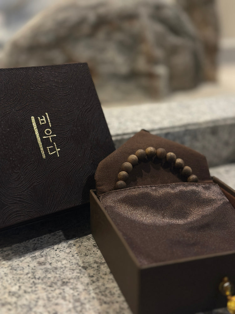 天然野生沈香ブレスレット|無加工 純粋沈香木・仏教 数珠ブレスレット