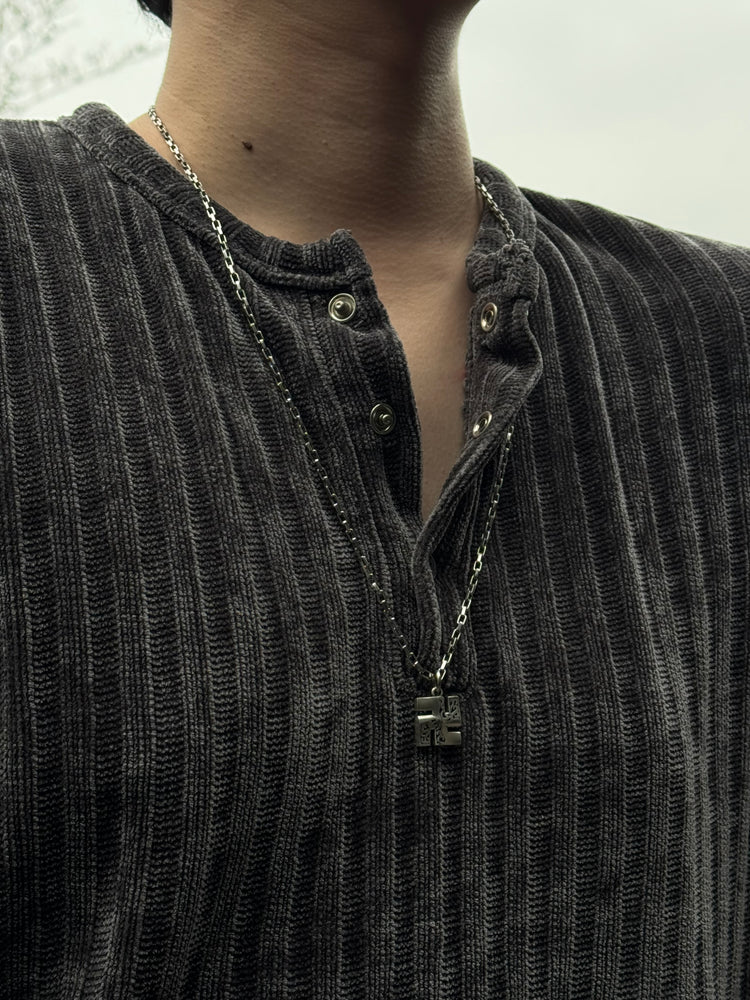 999 Fine Silver Manji Pendant Chain Necklace · Handcrafted Buddhist Swastika Symbol Necklace