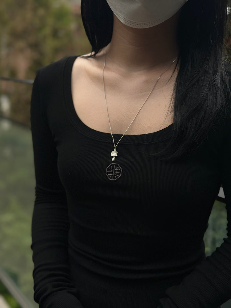 925 Sterling Silver Lotus Pendant Necklace · Handcrafted Buddhist Lotus Chain Necklace