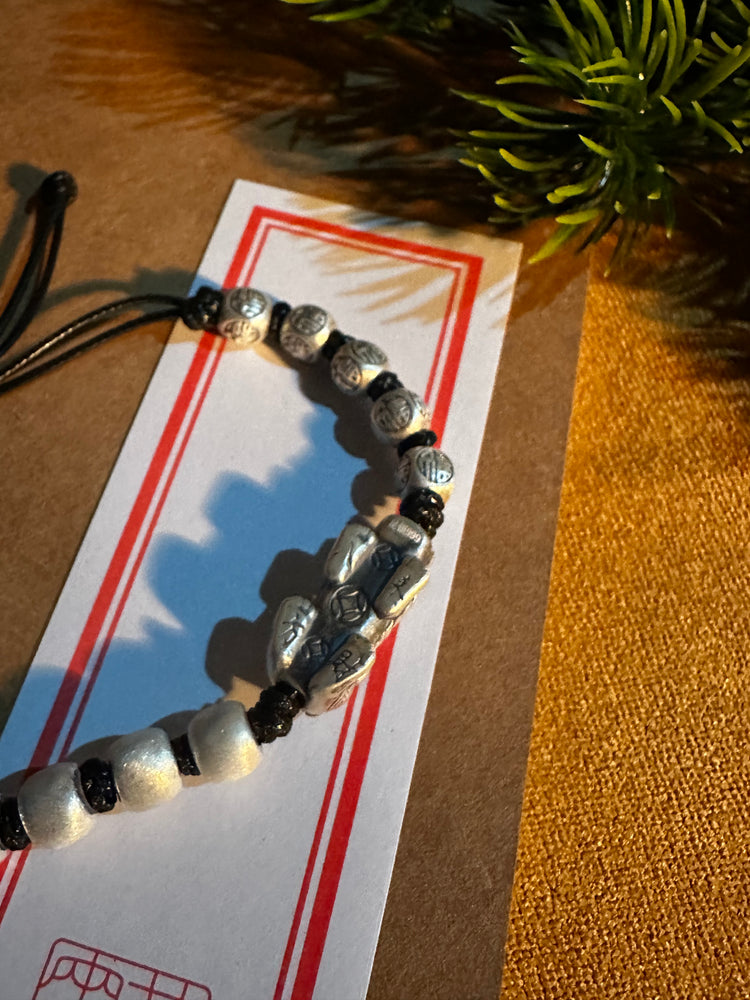 999純銀 貔貅（ヒキュウ）バングルブレスレット｜職人手彫り 招財守護カフブレスレット