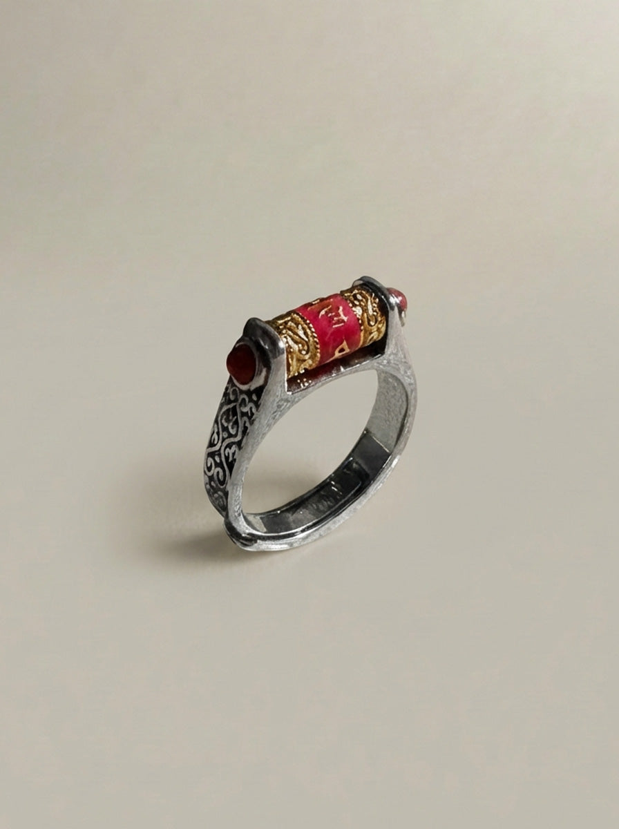 Silver Rings | Om Mantra Spinner & Sutra Rings | BIUDA